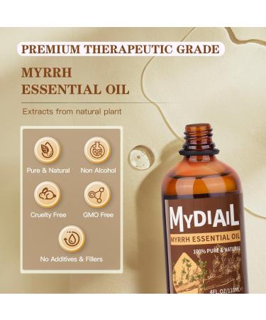 Myrrh Essential Oil 4oz - Premium Natural Myrrh Oil for Diffuser Aromatherapy Skin Care & Home Cleaning - 118ml - Buy Online on GoSupps.com