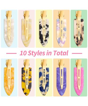 Kiiwah 10pcs Seamless Hair Clip Set | No Bending Hair Pin Curl Clips with Storage Box for Women & Girls - Perfect for Hair Styling & Makeup - Buy Online on GoSupps.com
