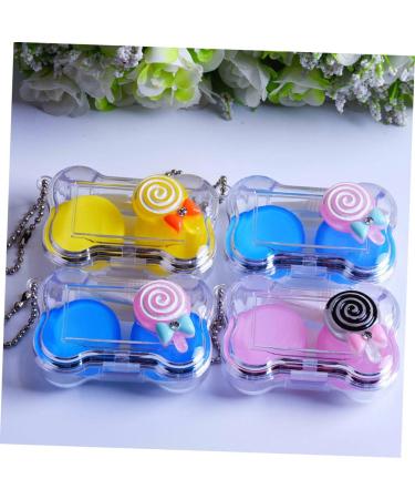 Travel-Friendly Combined Plastic Contact Lens Container Set - Cute Makeup Case for Outdoor Use | 2 Sets - Buy Online on GoSupps.com