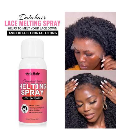 Dolahair Lace Melting and Holding Spray for GlueLess Wig Hair Adhesive for Wigs Wig Spray Medium Hold Edge and Hairline Protect Wig Spray Glue Spray Wig Melting Spray Lace Bond Spray - Buy Online on GoSupps.com