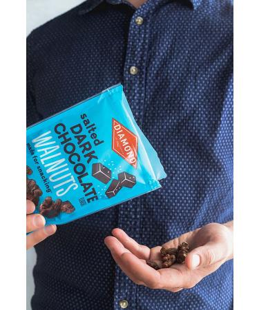 Diamond of California Salted Dark Chocolate Walnuts 4 oz - Gourmet Nut Snack - Buy Online on GoSupps.com
