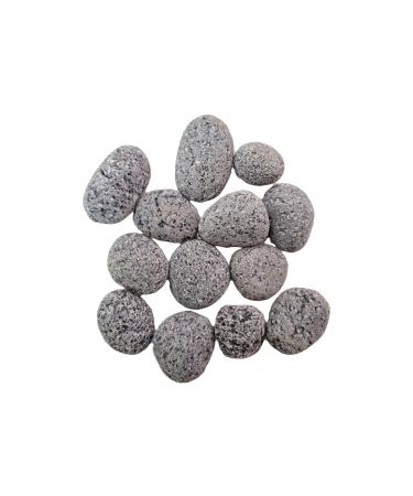 Natunae zen Pebbles aquarium stones 2-3 cm (500 gr) natural stones decoration black lava drummed aquascaping terrarium nano basin