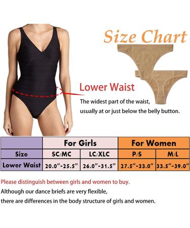 DANCEYOU Seamless Nude Briefs 2 Pack - No Show Thongs for Dance & Gymnastics - Buy Online on GoSupps.com