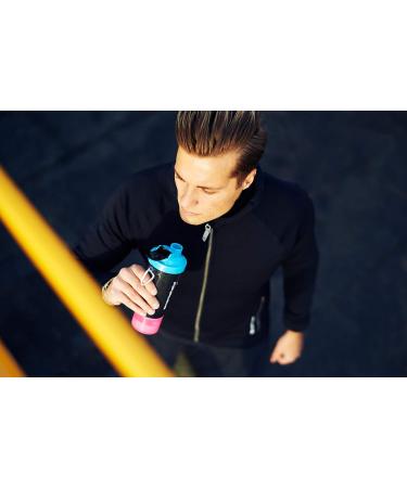 Smartshake Slim Protein Shaker Bottle - 400-500ml, Leakproof, BPA Free, Small Shaker Cup for Women & Men - Gunsmoke Black (2%) - Buy Online on GoSupps.com