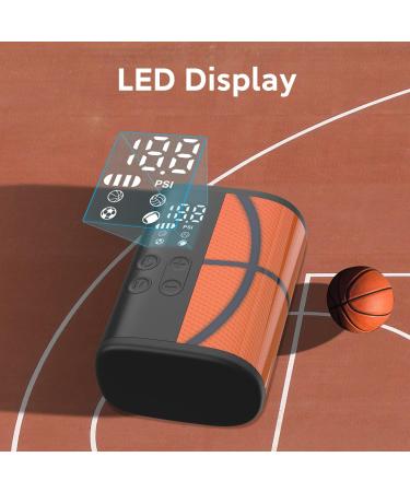 Electric Basketball Pump with Pressure Gauge and LED Lighting | Woowind Ball Inflator P101 | Portable Sports Ball Air Pump - Buy Online on GoSupps.com