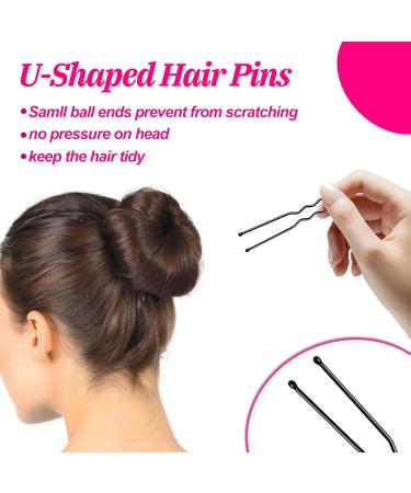 MORGLES 4pcs Brown Hair Bun Donut Set with Hair Pins - Perfect for Ballet Buns & Dancer Chignons - Buy Online on GoSupps.com