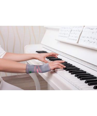 Dr. Arthritis Wrist & Hand Compression Sleeve with Gel Pad - Medium Pink/Grey (Pack of 1) - Buy Online on GoSupps.com