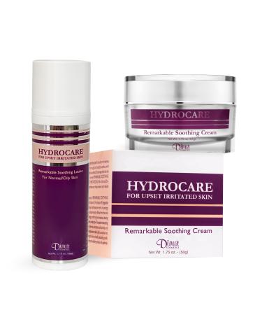 Dinur Cosmetics HYDROCARE collection bundle duo consisting of Remarkable Soothing Cream for Normal to Dry Skin and Remarkable Soothing Lotion for Normal to Oily Skin