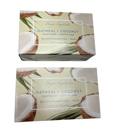 Shugar Soapworks Oatmeal & Coconut Soap (Pack of 4) - Natural Ingredients for Soft, Smooth Skin - Buy Online on GoSupps.com