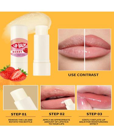 Lip Moisturizer - Plumping Long Lasting Cream | Lip Care Moisturizer - for Women Shine Hydration Beauty Skin Care Day Night Travel Winter - Buy Online on GoSupps.com