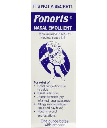 Ponaris Nasal Emollient 1 oz 1 Ounce (Pack of 1)
