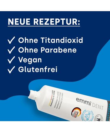 Emmi-Dent Ultrasound Whitening Toothpaste - Gentle Formula for Sensitive Teeth & Gums | Vegan Gluten-Free Paraben-Free | 3x75ml (3 Pack) - Buy Online on GoSupps.com