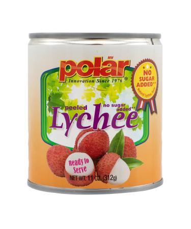 MW Polar Polar Lychee No Sugar Added, 11 Ounce (Pack of 12)