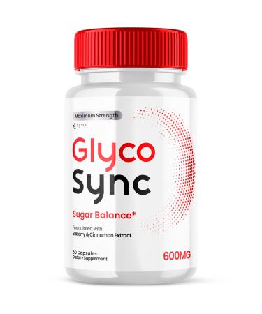 Glyco Sync Capsules Official Glyco Sync Balance Pills with All Natural Ingredients Advanced Formula GlycoSync Joint Support for Health and Wellness Extra Strength for Men and Women (60 Capsules)