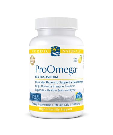 Nordic Naturals ProOmega Lemon 1000 mg 60 Soft Gels