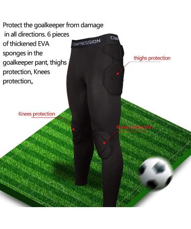 Shinestone Adult Men's Goalkeeper Armor BodyShield Padded Compression Set - Black Pants-02 X-Large - Buy Online on GoSupps.com