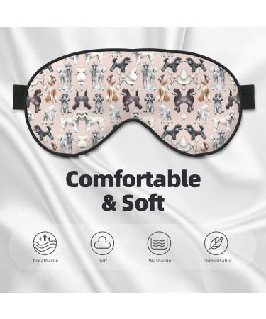 Poodle Dog Eye Mask - Soft Elastic & Adjustable Sleep Mask for Men & Women | Nighttime Comfort - Buy Online on GoSupps.com