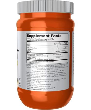 Now Foods Sports BCAA Blast Natural Raspberry - 600g | Boost Recovery & Performance - Buy Online on GoSupps.com