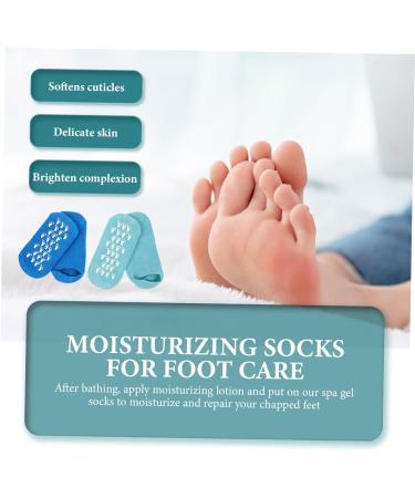 SKISUNO Gel Lined Socks 2 Pairs Gel Socks Miss Shopping Cart Soft Vegetable Gel Moisturizing Gel Heel Socks 22x10x1cm - Buy Online on GoSupps.com