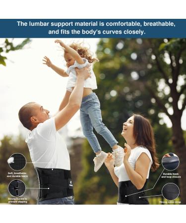 Back Brace for Lower Back Pain - 4 Metal Supports Elastic Bands Breathable Relief for Herniated Disc Sciatica Scoliosis (Small - Buy Online on GoSupps.com