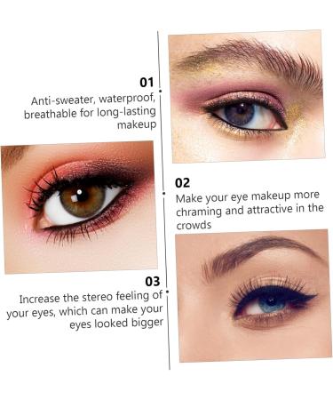 KALLORY 2pcs Black Waterproof Eyeliner Smudge Proof Eyeliner Eye Shadow Cream Eyeshadow Gel Water Proof 1 count (Pack of 1) As Shown - Buy Online on GoSupps.com