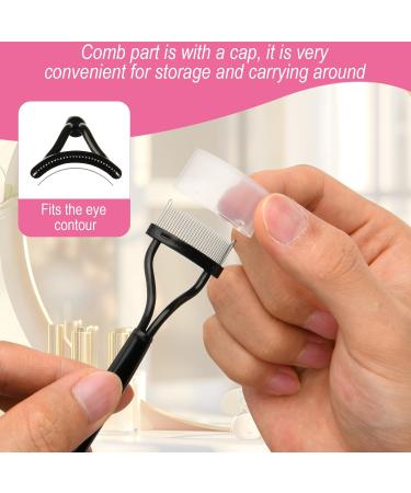 Beautyflier Eyelash Separator Comb - 2 Pack Foldable Metal Mascara Applicator with Cover for Perfect Lash Lift & Separation - Ideal for Eyebrow Waxing - Black - Buy Online on GoSupps.com