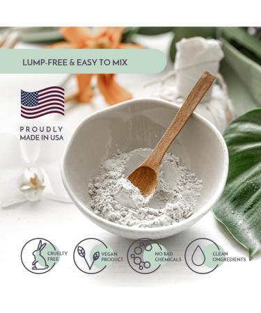 Bentonite Clay Powder with Kelp & MSM - US Made Pore Cleansing Facial Mask | Vegan Cruelty-Free Includes Headband Spatula & Sponge - Buy Online on GoSupps.com