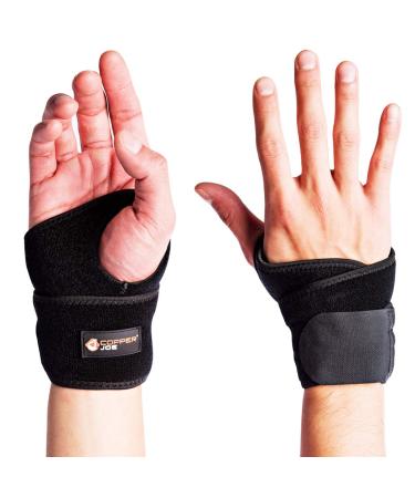 Copper Joe Wrist Strap/Wrist Brace/Wrist Wrap/Hand Support for Wrists  Arthritis  Carpal Tunnel  Tendonitis. Wrist Sleeve for Men & Women for Right and Left Hand