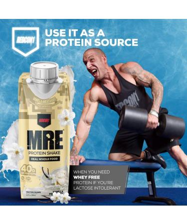 Redcon1 MRE Ready To Drink Protein Shake Strawberry Shortcake - Case of 12 - Buy Online on GoSupps.com