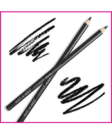 Wet n Wild Color Icon Kohl Eyeliner Pencil in Babys Got Black - Long Lasting Formula for Intense Eye Definition - Buy Online on GoSupps.com