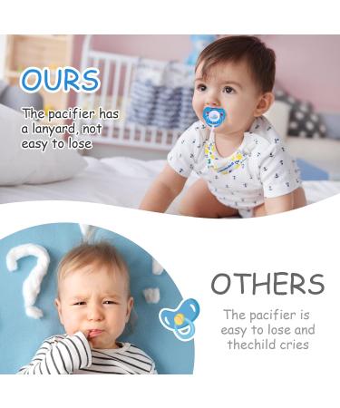 Babmomo 8 Pack Pacifier Clip Holder for Boys and Girls - Stylish Binkie Strap for Most Pacifier Styles, Teether Toys & Baby Gift - Flower Fruit Design - Buy Online on GoSupps.com