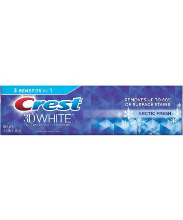 Crest 3D White Toothpaste Arctic Fresh 4.8oz - Pro Health Whitening Formula for Bright Smiles - Buy Online on GoSupps.com