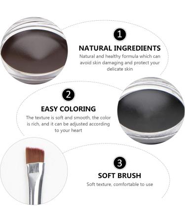 FOMIYES 6 Pcs Brown Waterproof Eyeliner Cream Eyeshadow Dark Brown Eyeshadow Liquid Eyeliner Palette Matte - Buy Online on GoSupps.com