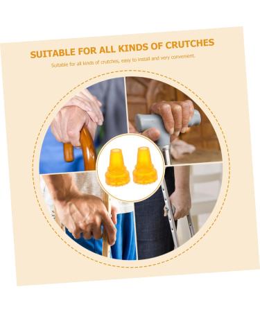 Premium Healeved Crutch Tips - Slippery Mat Hiking Stick Covers for Travel - Durable Foot Support Accessories | 8.5x6.5cm - Alpine Style - International Shipping - Buy Online on GoSupps.com