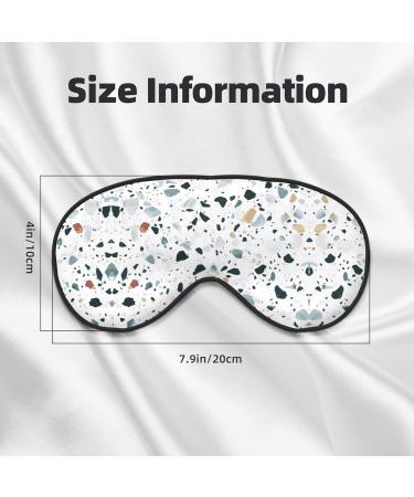 Buy Terrazzo Marble Pastel Eye Mask - Soft Adjustable Sleep Mask for Men & Women - International Shipping - Buy Online on GoSupps.com