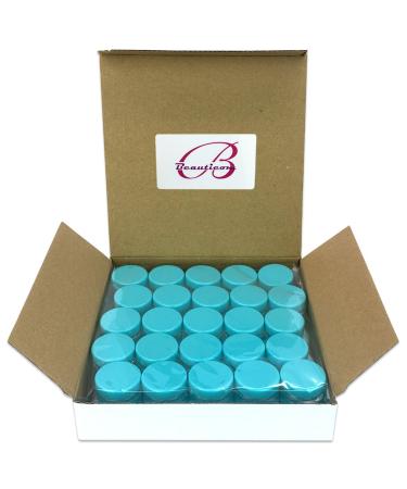 Beauticom 200 Clear Jars with Teal Lids - 3G/3ML BPA Free for Scrubs Oils Creams & Makeup Samples - International Shipping Available - Buy Online on GoSupps.com