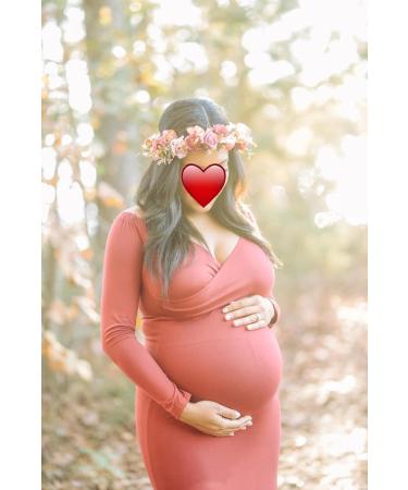 Brikuinr Rose Flower Crown Floral Wreath Headband Hair Wreath Hair Garland Flower Halo Floral Headpiece Boho with Ribbon Wedding Party Festival Rosy - Buy Online on GoSupps.com