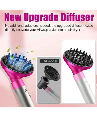 Universal Stereotype Hair Diffuser Attachment for Dyson Airwrap Styler - Rose Red - Buy Online on GoSupps.com