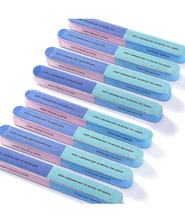 JEOPKO 8 Pack Nail Buffer Nail File Buffer Block 7 Way File Removes Ridges for Manicure Block Acrylic Gel Nails Remover Women Home & Salon Use Straight Pedicure Buffing Sanding Polish. Pink Blue - Buy Online on GoSupps.com