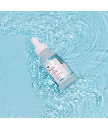 NURCH Hyaluronic Acid Serum with Vitamin B5 & Snow Mushroom - Anti-Aging Moisturizer for Dry Skin (1oz) - Buy Online on GoSupps.com