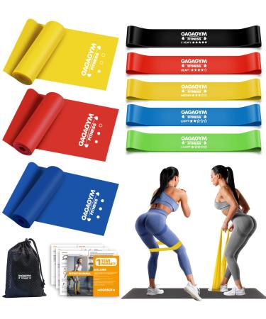 Resistance Bands Set - Exercise Bands with 8 Resistance Levels,Booty Bands