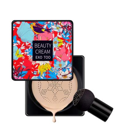 Teochew BB Cream Foundation Liqui Complexion Imperfection Tint Covering Blemishes Cover Foundation BB Air Cushion Long Lasting Skin Tone Mushroom Air Cushion Base Makeup