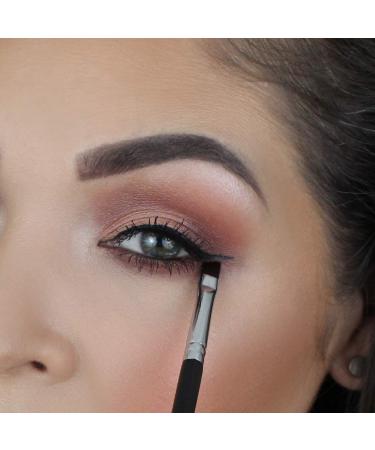 Beauty Junkees Precision Thin Eyeliner Winged Brush - Makeup Applicator for Liquid, Cream, Powder & Cake Eyebrow Cosmetics - Buy Online on GoSupps.com