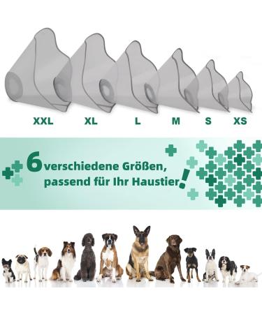 Supet Rewkrause Leak Protection Collar for Dogs & Cats - XL Gray (48-52 cm Neck Circumference) - Buy Online on GoSupps.com