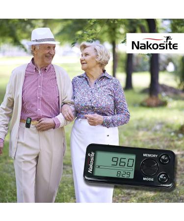 Buy Nakosite PEDI2433-NVB Pedometer - Accurate App-Free Tracker for All Ages | Distance & Calories | No Bluetooth Required - Buy Online on GoSupps.com