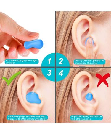 54 Reusable Silicone Moldable Ear Plugs for Sleeping Swimming Noise Cancelling | Ideal for Travel Shooting Concerts & More - Buy Online on GoSupps.com