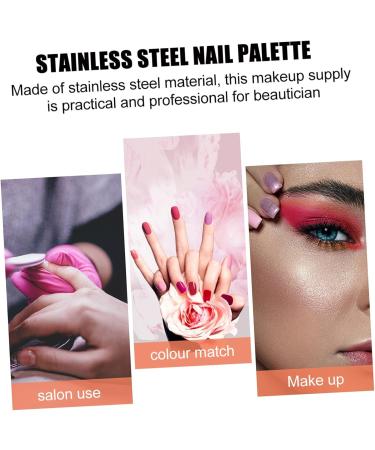 Hohopeti Lot de 2 Palettes de M langeur de Couleurs et Plateau de Vernis Ongles Mini Format Bague pour Nail Art Portable et Professionnel Utilisable Domicile Salon - Buy Online on GoSupps.com