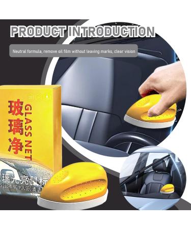 Glass Oil Film Remover Mouse-Shaped Car Glass Cleaner Brush for Clear Vision & Safe Driving Multi-Purpose Oil Film Remover for Car Window Home Window - Buy Online on GoSupps.com