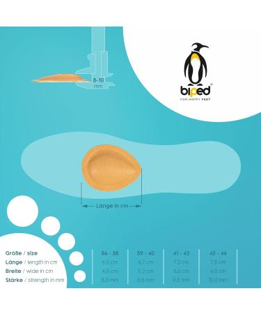 Buy Biped Leather Orthopedic Spreading Foot Pelots - Retrocapital Support for Shoes & Sandals (Z1781 Size 41-42) - International Shipping Available - Buy Online on GoSupps.com