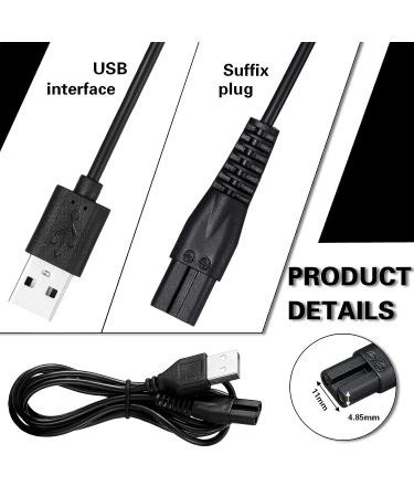 TOODOO 13-Piece Electric Shaver Charger USB Cable Set with Cleaning Brush - Ideal for Beauty Equipment and Lamps - Buy Online on GoSupps.com